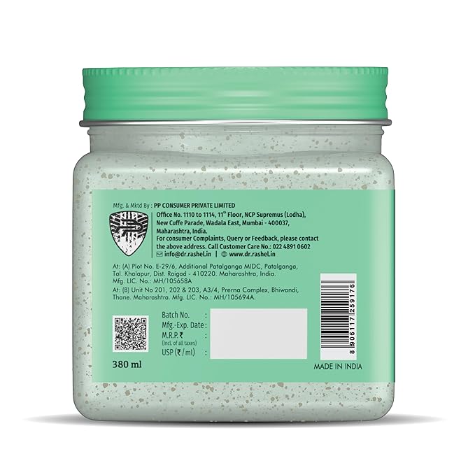 DR.RASHEL Korean Face & Body Scrub With Rice Water & Ceramide For Glass skin Deep Cleansing Exfoliation Skin For Glowing Skin 380 ml / 12.84 Fl Oz