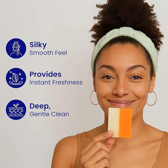 Glutathione Soap Bars – Holidays Deep Cleansing & Hydrating Soap for Smooth, Refreshed Skin – Gentle Exfoliating Formula for Face & Body – 5 x 150g Bars