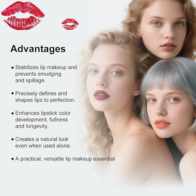Lip Stain Peel Off - 03 True Red Lip Glaze | Long Lasting Waterproof Tint for Women & Teens | Non-Sticky, Hydrating, Smudge-Proof Bold Red Lip Stain for All-Day Wear