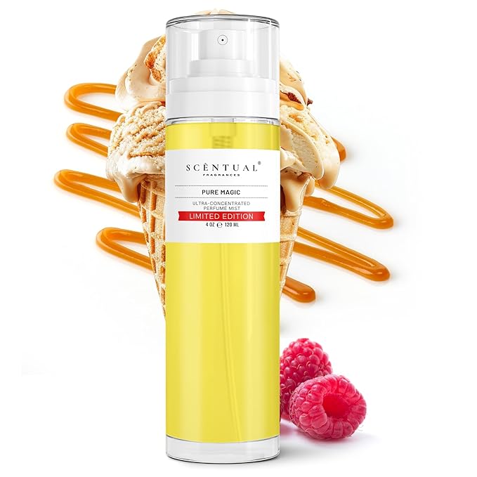 Pure Magic, Ultra-Concentrated Hair & Body Perfume Mist, Long Lasting Women's Fragrance, Gourmand Perfumes for Women, Vegan and Cruelty Free