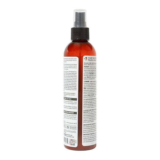Tropic Isle Living Rosemary Mint Leave-In Conditioner 8oz/ 237ml - Detangles, Moisturizes, Repairs Scalp and Damaged Hair with Natural Formula, Suitable for All Hair Types, Cruelty-Free