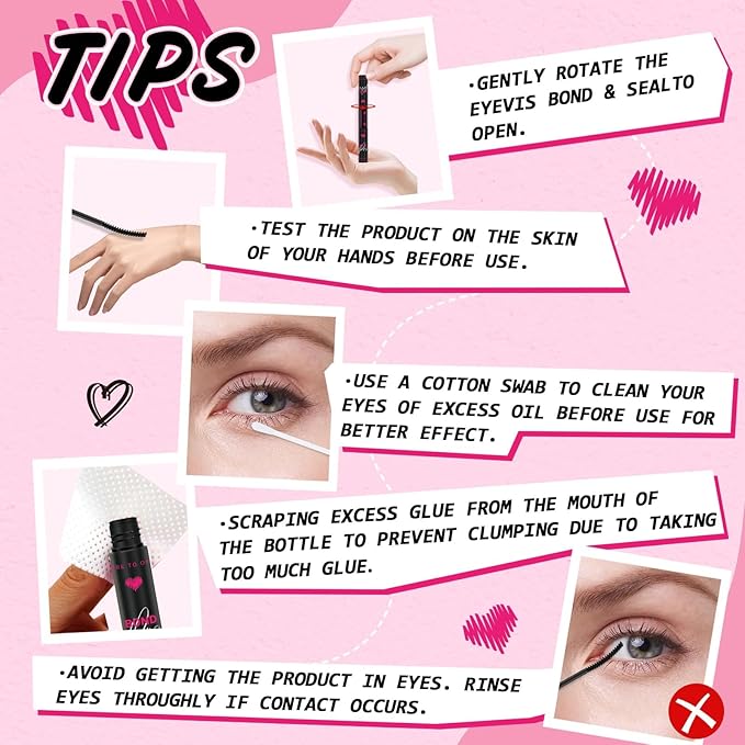 Lash Bond and Seal Cluster Lash Glue & Seal Waterproof Bond and Seal Cluster Lash Glue for DIY Eyelash Extensions Waterproof Strong Hold (5ml+5ml, Black Bond & Clear Seal)