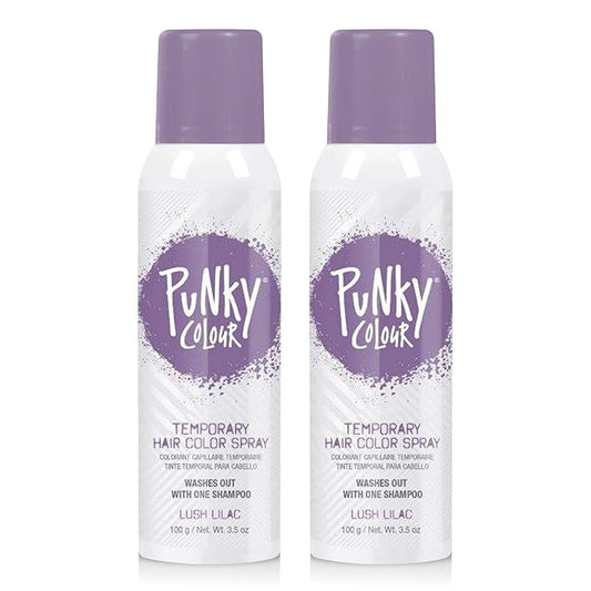 Punky Pastel Temporary Hair Color Spray - Lush Lilac, Temporary Hair Dye, Fast-Drying & Washable, 3.5 fl oz, 2 Pack