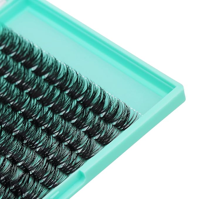 Bodermincer Lash Clusters D Curl Black/Brown/Colored Lashes 10-12-14/12-14-16/16-18-20mm Mixed Lash Clusters Kit For Beginner (Y04# 14-16-18mm Mixed)