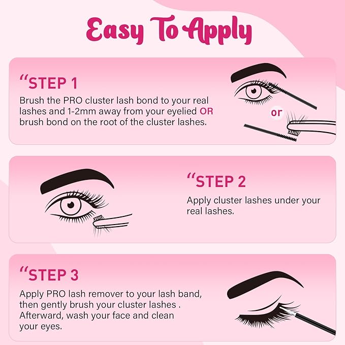 Lash Bond and Remover with Lash Tweezers 2 in 1 Cluster Lash Glue and Lash Remover for Lash Clusters Individual Lash Glue Super Strong Hold Long Time Fast Remove No Residue (Bond+Remover+Tweezers)