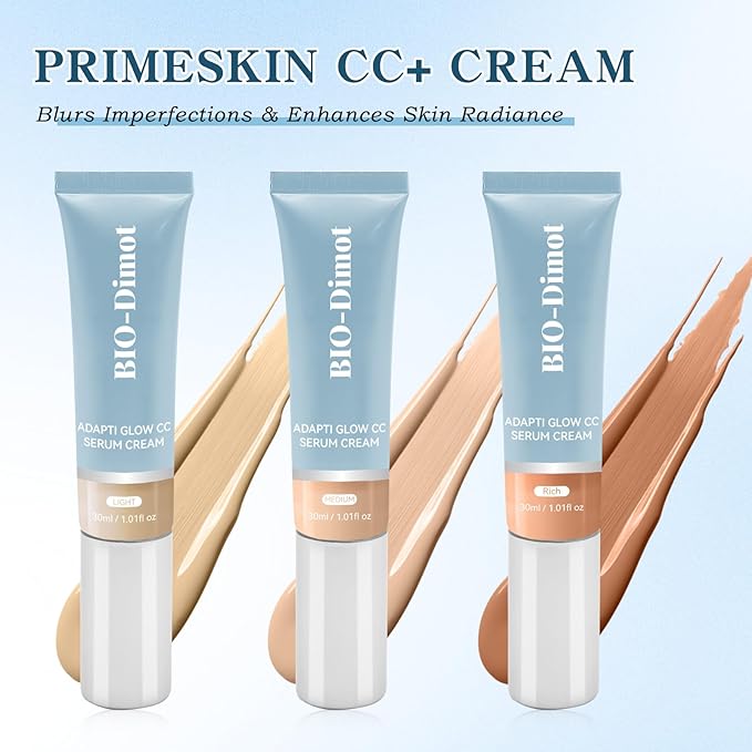 GROEI-CC Serum Cream – Color Correcting & Hydrating Formula for Radiant Skin – Available in Light, Medium, and Rich – 30ml / 1.01 fl oz(medium)