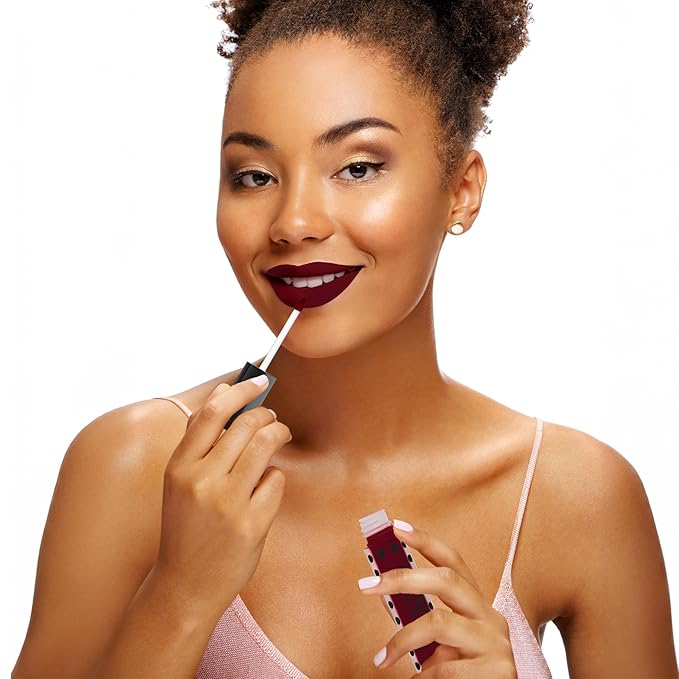 Sacha Cosmetics Intense Matte Lip Velvet Liquid Lipstick, Long-Lasting Velvet Matte Finish, 0.2 fl.oz Are You Red-dy?
