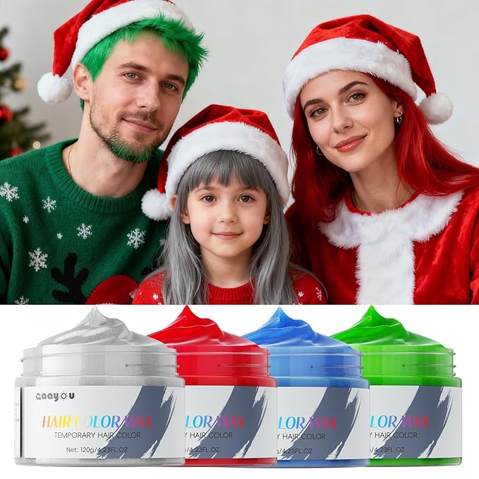 Hair Color Wax Temporary Hair Color Natural Washable Instant Blue Hair Dye for DIY Hairstyle