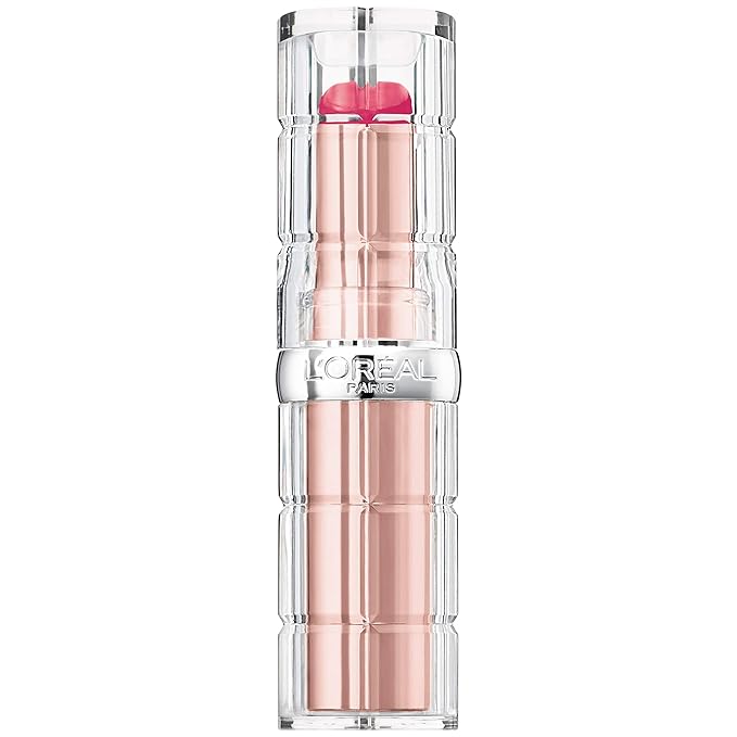 L'Oreal Paris Makeup Colour Riche Plump and Shine Lipstick, for Glossy, Radiant, Visibly Fuller Lips with an All-Day Moisturized Feel, Guava Plump, 0.1 oz.