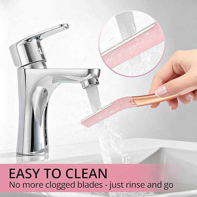 Dermaplane Razor for Women Face, Eyebrow Razor Refills with 10 Razor Head, Reusable Face Razors, Professional Dermaplaning Tool for Exfoliation, Peach Fuzz Removal, Eyebrow Shaping