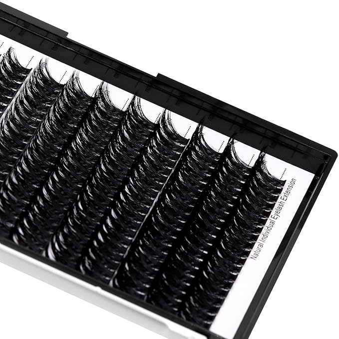 8-22mm to Choose 20D/40D/60D/80D/100D Individual False Eyelashes Makeup Cluster Eyelashes Thickness 0.07mm D Curl Natural long Black Soft 3D Eye Lashes Extensions (60D-12-14-16-18MM Kit)