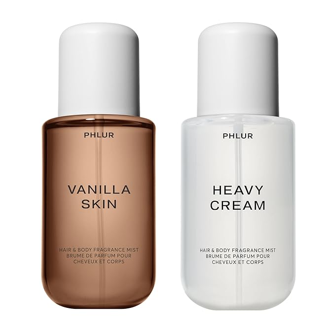 PHLUR Vanilla Skin & Heavy Cream Body Mist - Hair & Body Mist Fragrance - (8 FL Oz)