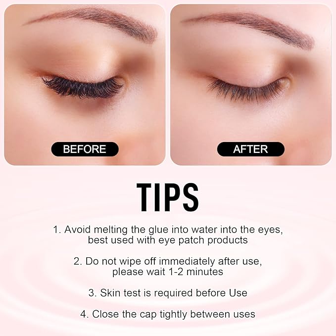 Cluster Lash Glue Remover 5 ML Lash Remover for Cluster Lashes Soothing Oil Lash Glue Remover Mascara Wand Eyelash Extension Remover Self Use at Home
