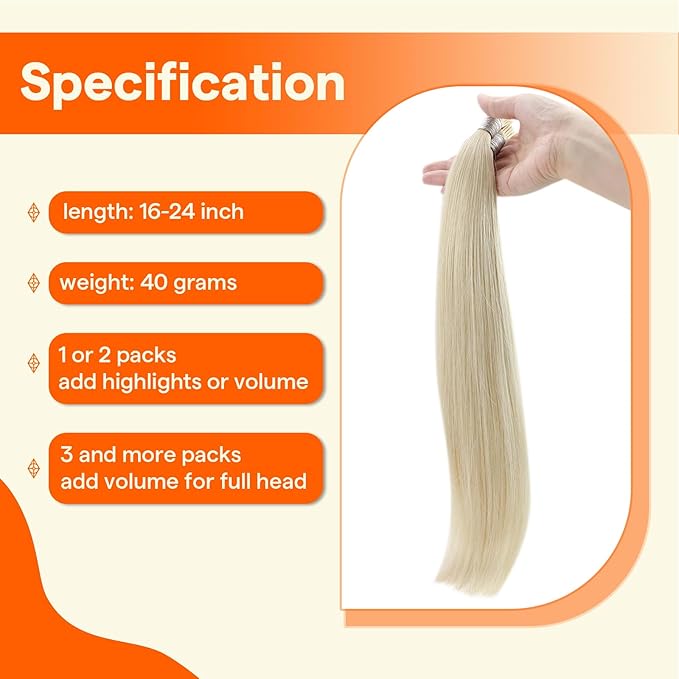 Full Shine Blonde I Tip Hair Extensions Human Hair 16 Inch Keratin Itip Human Hair Extensions Color 60 Platinum Blonde Pre Bonded Extensions 40 Grams Remy Hair