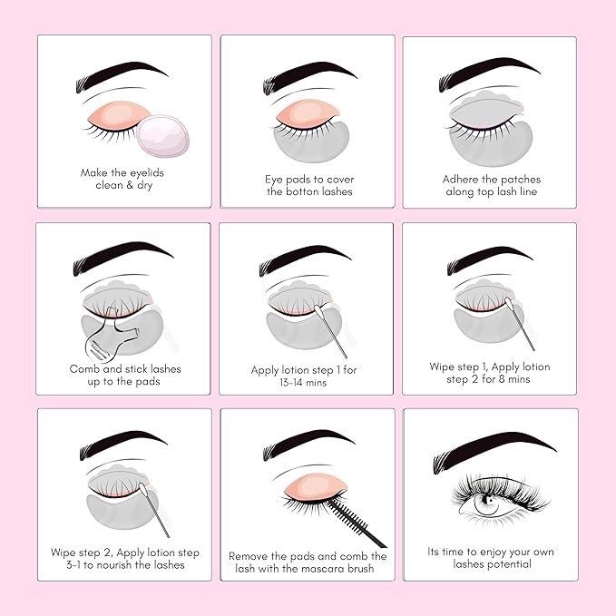 Korean Lash Lift Lotion - Eyebrow Lamination Eyelash Perm Home & Professional Use Eyelash Lift Lash Perm Brow Lamination