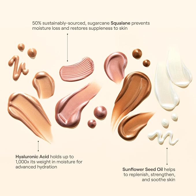 Live Tinted Hueglow Liquid Highlighter Drops - Lightweight Serum-Infused Highlighter, Non-Greasy Formula for Natural Radiance and Advanced Hydration, Moonlight, 1.7fl oz / 50mL