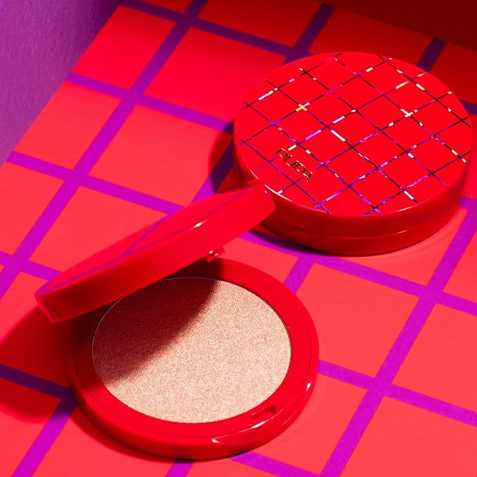 Pupa Milano Holiday Land Frosted Highlighter, Hypnotic Gold 001, 0.282 oz - Highlighter Makeup - Soft, Velvety Texture - Long-Lasting - Talc-Free