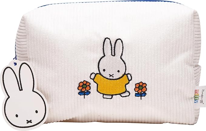 The Crème Shop x Miffy Perfect Travel Makeup Bag, Cute Zipper Pouch, Spacious, Durable, Lightweight Cosmetic Organizer, Official Miffy Design, With Hang Tag & Printed Label
