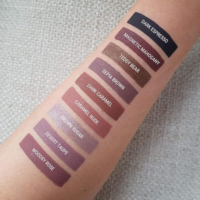 Aromi Chocolate Brown Liquid Lipstick | Dark Brown Nude Lip Color, Vegan and Cruelty-free, Long-lasting, Waterproof, Handmade (Magnetic Mahogany)