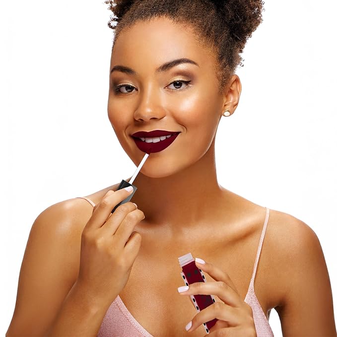 Sacha Cosmetics Intense Matte Lip Velvet Liquid Lipstick, Long-Lasting Velvet Matte Finish, 0.2 fl.oz Hang Over Red