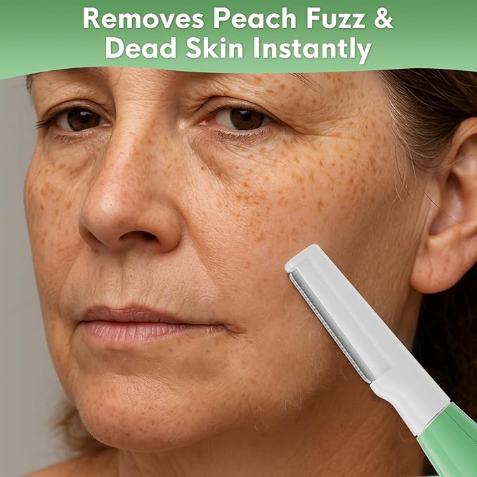 Sonic Dermaplane Razor for Women Face,Women’S Facial Exfoliation & Peach Fuzz Hair Removal System,Anti-Aging–3 Speeds–8 Dermaplaning Blades–Rechargeable,Sonic Dermaplaning Tool