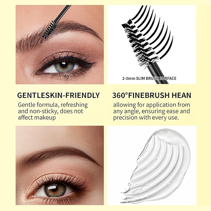 O'CHEAL Double-end Styling Eyebrow Pen and Eyebrow Gel with 3 eyebrow cards, 2-in-1 Eyebrow Pencils for Women with 4-Fork-Tip & Clear Brow Gel, Eyebrow Makeup 03#DARK BROWN