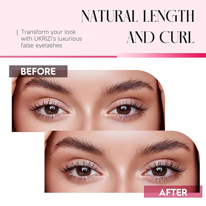 Fake Lashes Natural False Eyelashes Wispy Fake Eyelashes UT57