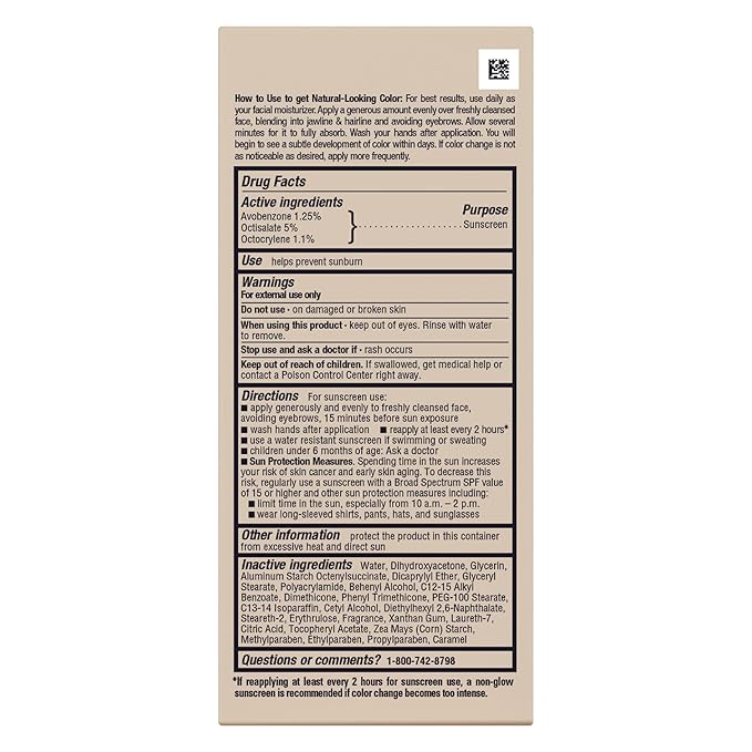 Jergens Natural Glow Daily Facial Moisturizer, Fair to Med 2 fl oz (59 ml)