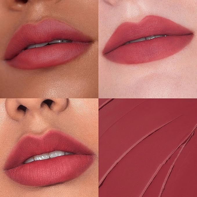 Matte Lip Stain for Women Waterproof, Smooth Texture Lip Tint Non-stick Maple Ash Dumb Silk
