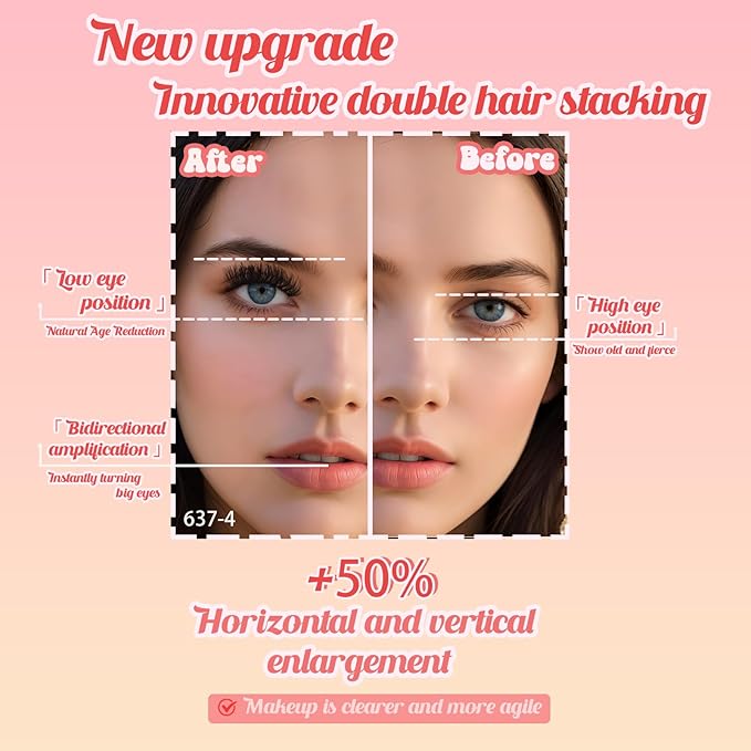 Strip Lashes - Faux Mink Eyelashes Vegan Weightless Fluffy Reusable Mink-Like Eyelashes for Vivid 3D Effect Easy to Apply False Eyelashes Extensions