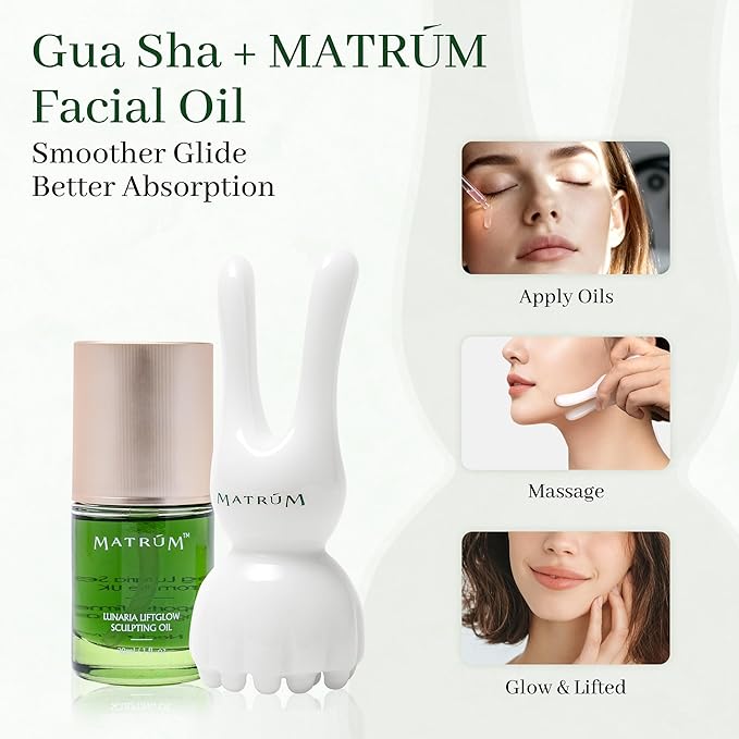 2-in-1 Facial & Scalp Gua Sha Tool | Jawline Sculpting & Face Massage Tool | Promotes Circulation, Lymphatic Flow & Relaxation | Skin Care Routine Gift for Women & Men