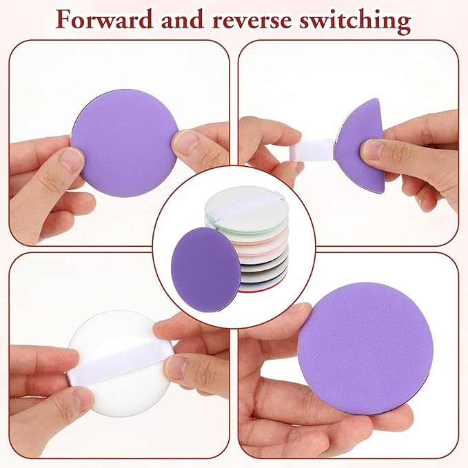 8Pcs Korean Makeup Sponge Puff Air Cushion Makeup Sponge for Foundation Concealer Teardrop Mix Setting Powder Puff Makeup Cushion Puff Foundation Blender Sponge for Liquid, Cream, and Powder