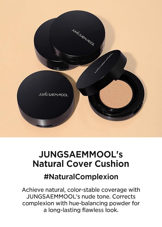 [JUNGSAEMMOOL OFFICIAL] Essential Skin Nuder Cushion Mini (02 Fair Light) | SPF50 Broad Spectrum