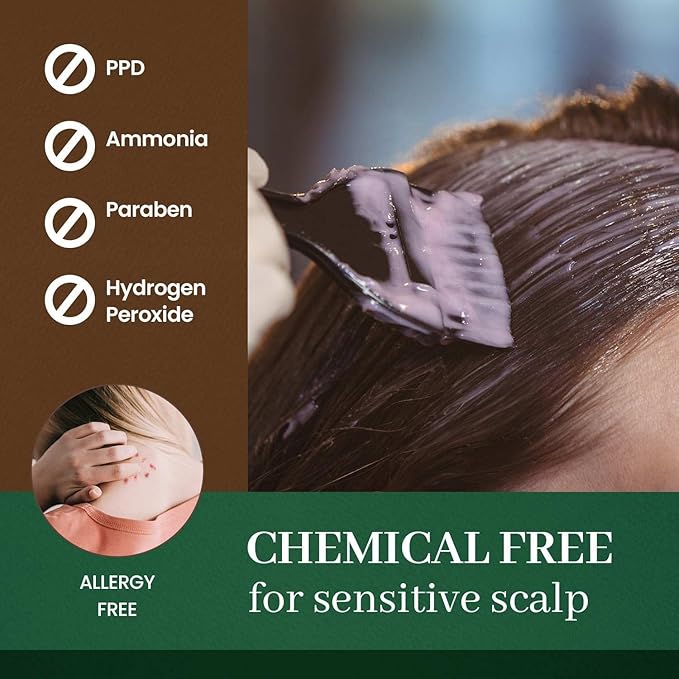 Dongsung Herb Speedy Color Cream (Dark Brown, 3 Pack), PPD-Free Ammonia-Free Vegan Gray Coverage Hair Dye with Sun Protection, Odorless, Gentle for Sensitive Scalp, No Eye or Scalp Irritation
