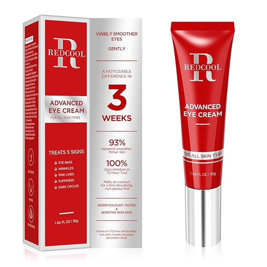 Retinol Eye Cream for Dark Circles and Puffiness, Hydrating Under Eye Cream for Dark Circles, Anti Aging Dark Circle Eye Cream for Fine Lines, Wrinkles, Firming Eye Contour, 1.06 oz