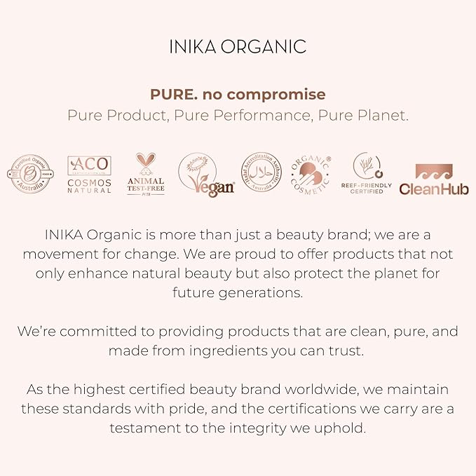 INIKA Organic Tinted Lip Oil | Bakuchiol, Squalane + Collagen in a Glossy Wash of Color. Luxuriously Smoothing & Hydrating Lipgloss. Natural, Vegan. 0.16 Fl oz (Cinnamon)