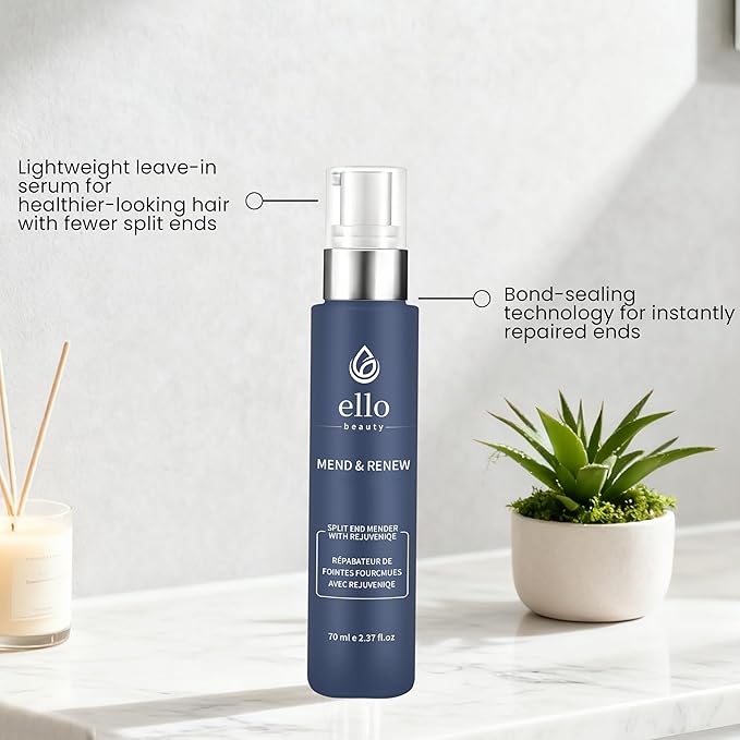 Ello Beauty Mend & Renew Split End Serum End split ends and dryness Deeply repair for silky smooth hair