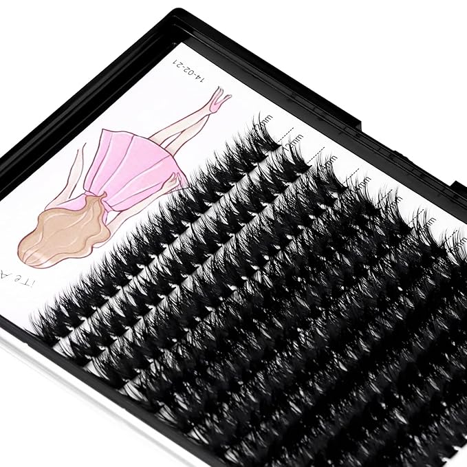 8-22mm to Choose 20D/40D/60D/80D/100D Individual False Eyelashes Makeup Cluster Eyelashes Thickness 0.07mm D Curl Natural long Black Soft 3D Eye Lashes Extensions (80D-12-14-16-18MM Kit)