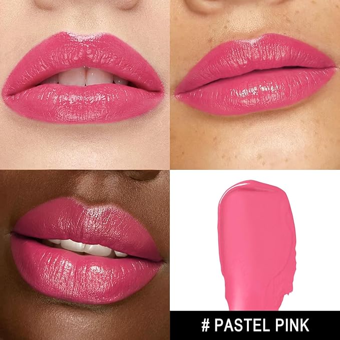 3Pc Moisture Lipsticks for Women Pink Purple Berry Lipstick Hydrate Tinted Lip Balm for Dry Cracked Lips Glossy Lip Color, MA62/65/57