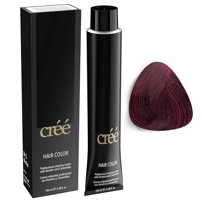 Cree Professional 5.56 - Red Mahogany Permanent Hair Color - Long Lasting, Rich Vibrant - Gray Coverage 100ml - 3.4 fl.oz.