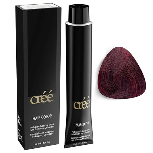 Cree Professional 5.56 - Red Mahogany Permanent Hair Color - Long Lasting, Rich Vibrant - Gray Coverage 100ml - 3.4 fl.oz.