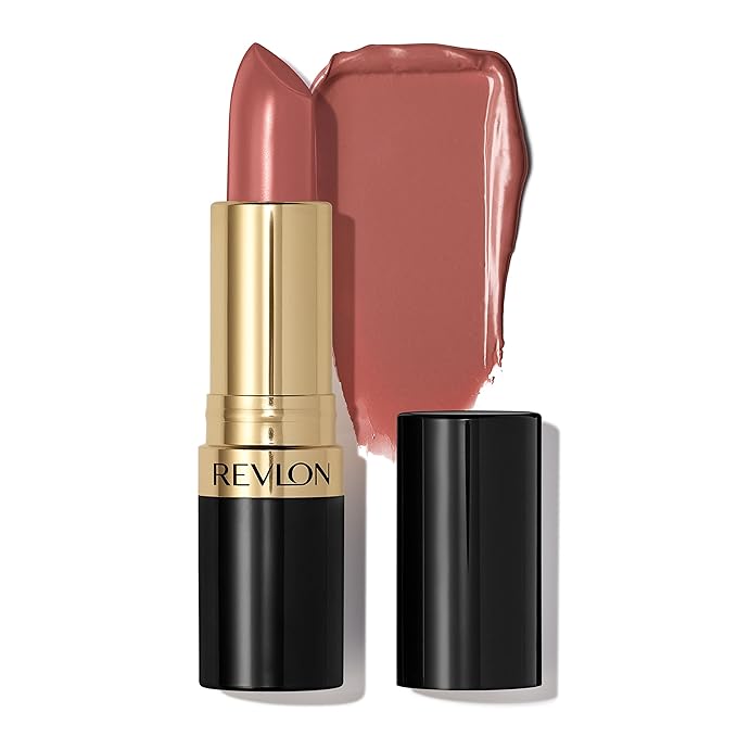 Revlon Super Lustrous Lipstick, Creamy Formula For Soft, Fuller-Looking Lips, Moisturized Feel, Blushing Nude (637), 0.15 oz
