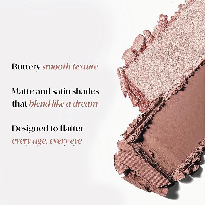 Lamora Nude Eyeshadow Palette - 12 Soft Pink Rose Shadows, Multi-Use Eye Makeup Palette with Matte & Shimmer Finishes, Ultra-Blendable Everyday Neutrals, Long-lasting Wear, Travel Makeup with Mirror