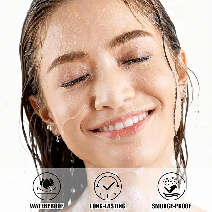 Microblading Eyebrow Pencil, Eyebrow Pen with an Upgrade Micro-Fork Tip Applicator, Waterproof Microblading Brow Pen,Last All Day, Brow Pencil for Natural Looking Brows Makeup (Dark Brown)