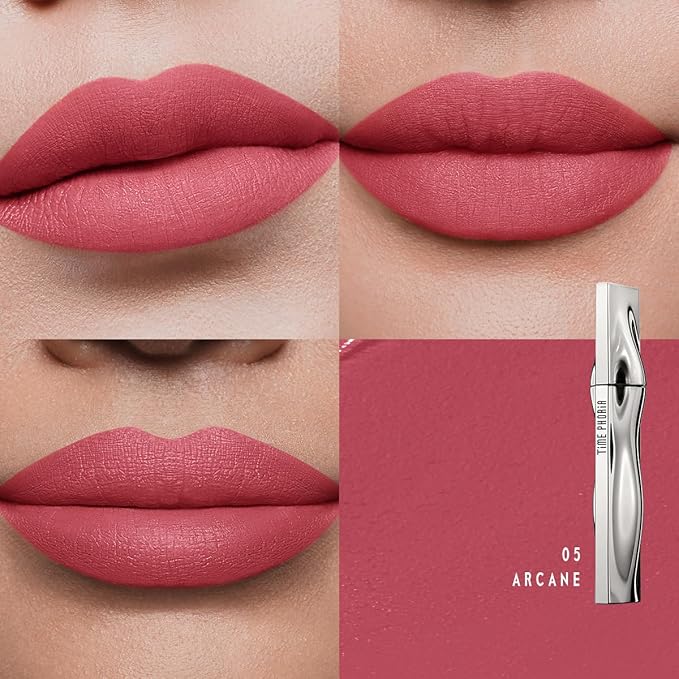 ETERNAL LIP MATTE-Long Lasting Lip Stain, Waterproof & Transferproof Lip Tint, Mask-friendly, Matte Finish Lipstick, Lightweight, High Coverage, Stocking Stuffers For Teengirls (05 ARCANE)