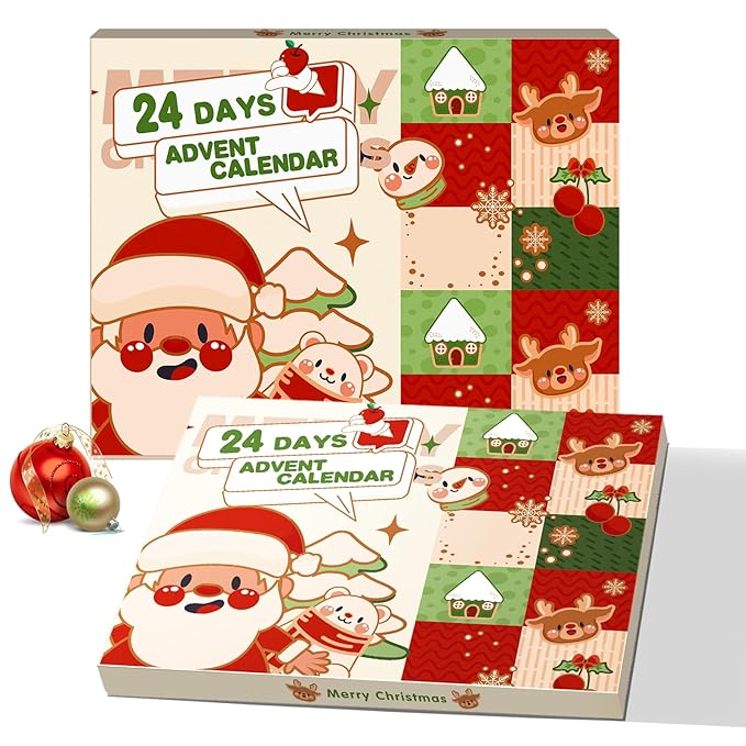Makeup Advent Calendar 2025 for Women & Teen Girls, 24 Days Christmas Countdown Calendar Beauty Gift Set, 2025 Xmas Gift Surprise Box Beauty Calendar Full Size Makeup Kit
