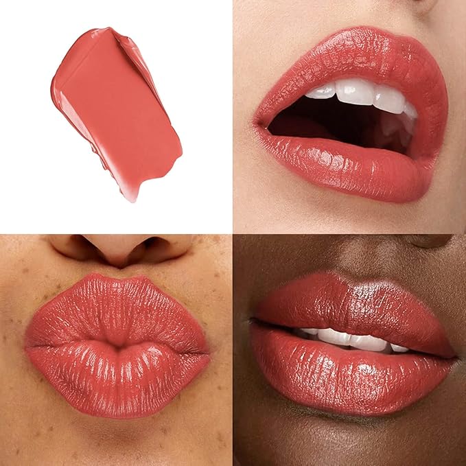 2-Pack Purple & Nude Pink Moisturizing Lipstick Set – Hydrating Creamy Lip Color for Dry, Cracked Lips, Weightless Glossy Lip Balm with Vitamin E, Long Lasting Vegan Lipstick(Hold me/Lilac Breeze)