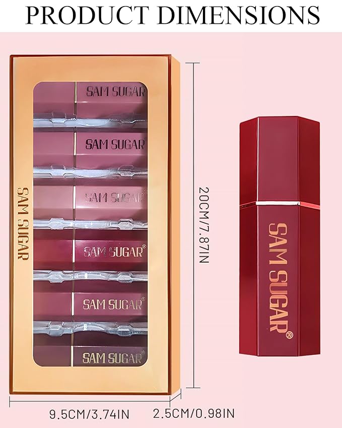 Glitter Lipstick Sets for Women Long Lasting,Light to Dark Shimmer Lipstick 24 Hour Waterproof Matte Lip Gloss Nude Pink Rose Red Brown Plum Color High Pigmented Sparkling Shiny Lip Stain Makeup Gift