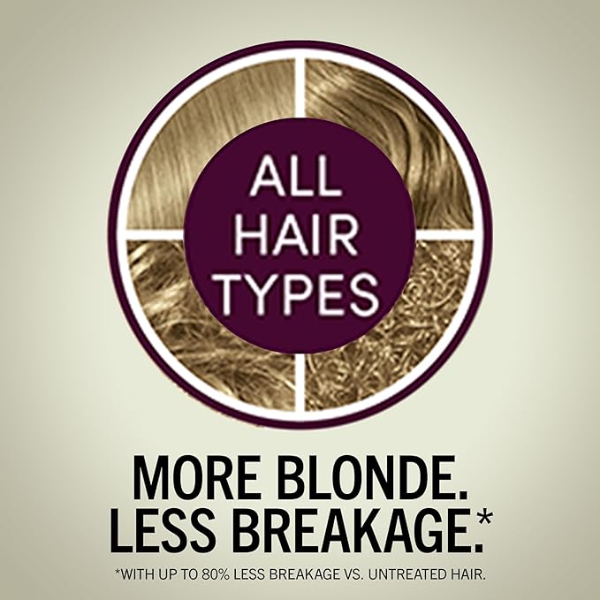 Schwarzkopf Keratin Blonde Hair Dye, 8.0 Medium Blonde, Professional Quality Permanent Hair Color, Bond Enforcing System Helps Prevent Breakage* Pre-Color Serum & Purple Conditioner Included