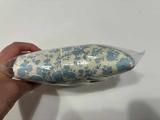 Prite Large Makeup Bag Cute Cosmetic Bag for Women Floral Coquette Aesthetic Toiletry Bag Travel Make Up Organizer Bag(Blue Flower)